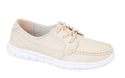 Northwest Territory Verity Women's Leather Casual Formal Comfort Shoes - Beige