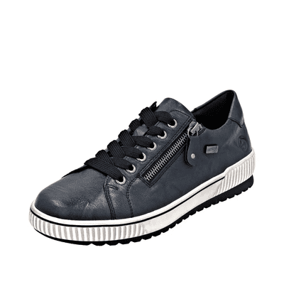 Remonte D0700-15 Women's Water Resistant Lace-Up Trainer - Blue