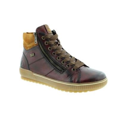 Remonte D0772-37 Women's Ankle Boot With Side Zip - Burgundy