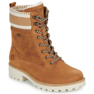 Remonte D0W77-22 Women's Mid-Length Boot - Tan Suede