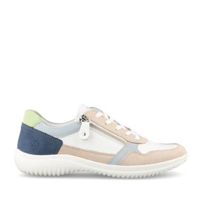 Remonte D1E06-81 Women's Lace-Up Shoe - White Combi