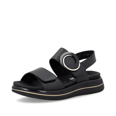 Remonte D1J63-00 Women's Touch Close Sandal - Black