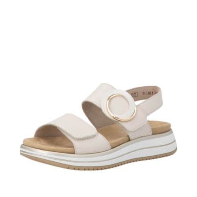 Remonte D1J63-60 Women's Touch Close Sandal - Beige Combi