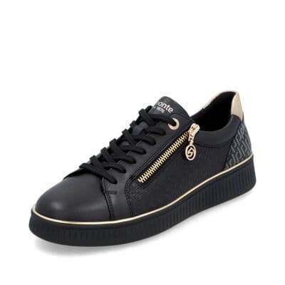 Remonte D2E00-03 Women's Casual Shoe - Black Combi