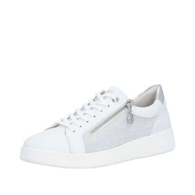 Remonte D2E00-84 Women's Casual Shoe - White Combi