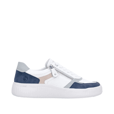 Remonte D3E05-80 Women's Extra Wide Casual Shoe - Blue Combi