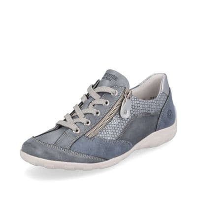 Remonte R3410-14 Women's Shoe With Side-Zip - Blue Combi