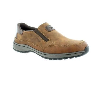 Rieker 03365-24 Men's Slip-On Casual Shoe - Brown