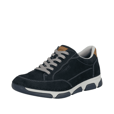 Rieker 15900-14 Men's Extra Wide Casual Lace-Up Shoes - Navy