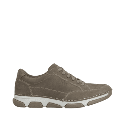Rieker 15900-25 Men's Extra Wide Casual Lace-Up Shoes - Brown/Taupe