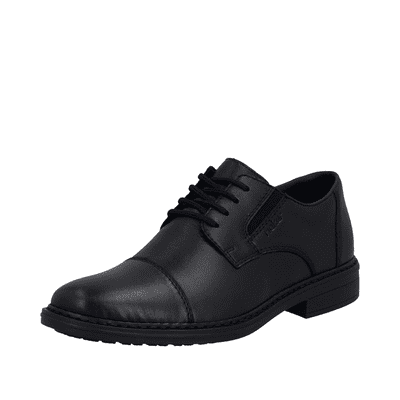 Rieker 17625-00 Men's Elasticated Lace Dress Shoe - Black