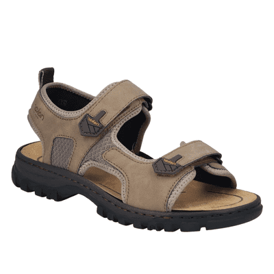 Rieker 25055-64 Men's Touch Close Sandals - Beige