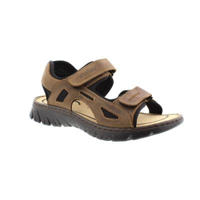 Rieker 26761-26 Men's Touch Close Sandals - Brown