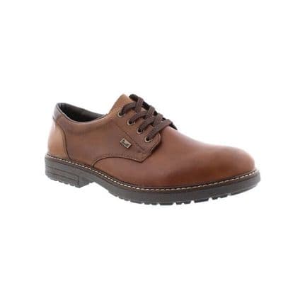 Rieker 33101-24 Men's Water-Resistant Lace-Up Shoe - Brown