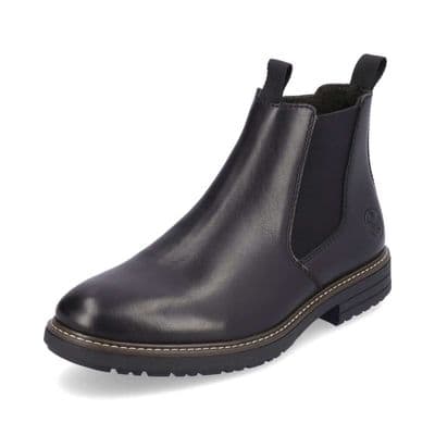 Rieker 33180-00 Men's Side-Zip Chelsea Boot - Black