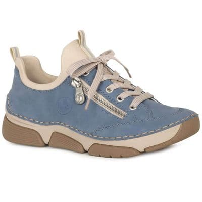 Rieker 45973-14 Women's Casual Trainer Shoe - Blue