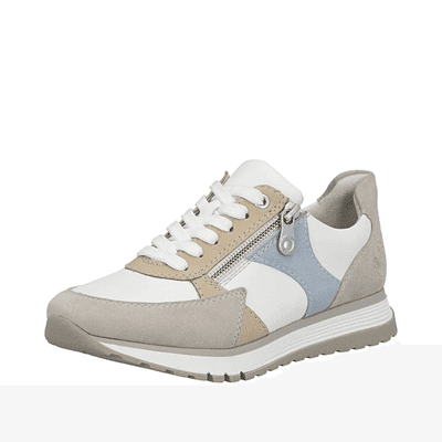 Rieker 49010-81 Women's Casual Trainer - White Combi