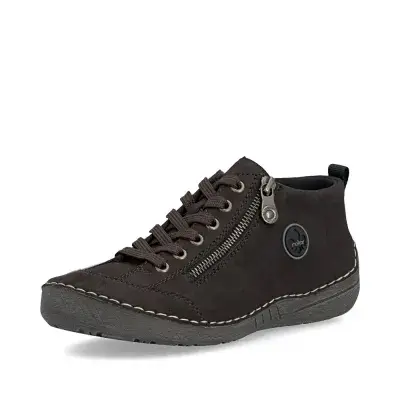 Rieker 52514-26 Women's Side-Zip Trainer - Brown