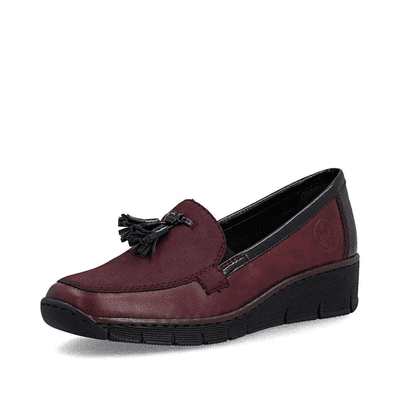 Rieker 53771-35 Women's Casual Slip-On Shoe - Red