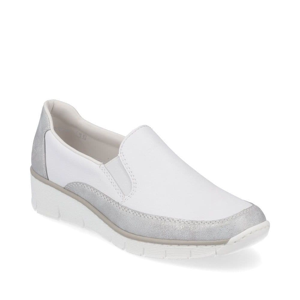 Rieker 5379680 Women s SlipOn Shoe White Combi