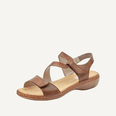 Rieker 659C7-24 Women's Sandal - Brown