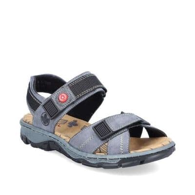 Rieker 68851-14 Women's Touch Close Walking Sandals - Blue