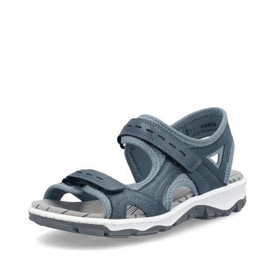 Rieker 68866-12 Women's Touch Close Sandals - Blue