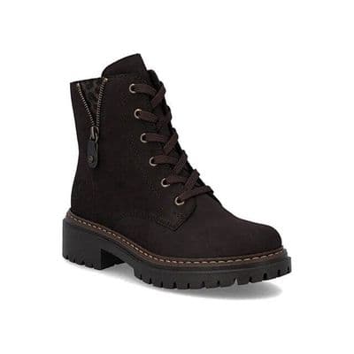 Rieker 72617-25 Women's Ankle Boot - Dark Brown