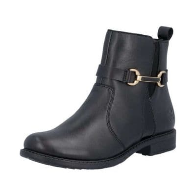 Rieker 74856-00 Women's Ankle Boot - Black
