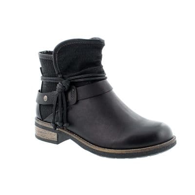 Rieker 94689-00 Women's Warm-Lined Ankle Boot - Black