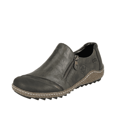 Rieker L7571-54 Women's Water Resistant Side-Zip Shoe - Green