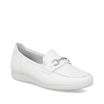 Rieker L9355-80 Women's Loafer shoe - White