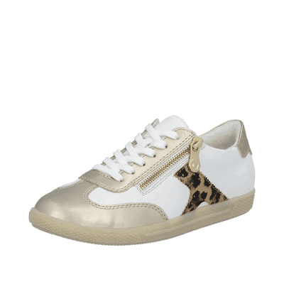 Rieker L9700-81 Women's Casual Trainer Shoe - White Combi