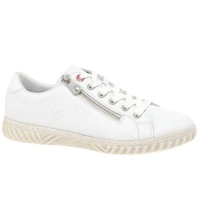 Rieker N0900-81 Women's Side-Zip Trainer - Blue