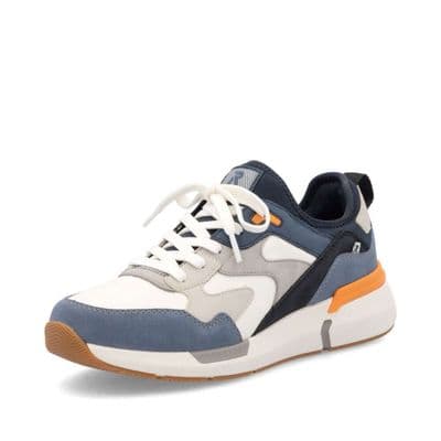 Rieker U1403-14 Men's Casual Trainer - Blue Combi