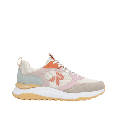Rieker W2506-61 Women's Trainer - Beige Combi