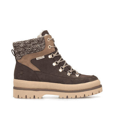 Rieker Y6210-25 Women's Ankle Boot with Side-Zip - Brown