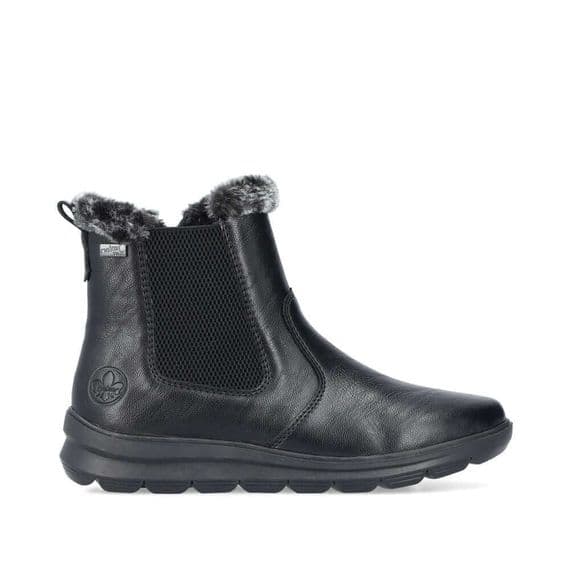 Rieker Z0061-00 Women's Ankle Boot - Black