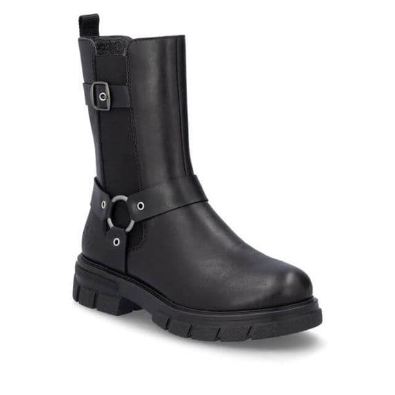 Rieker Z9177-00 Women's Mid-Length Boots - Black