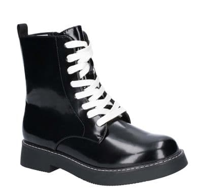 Rocket Dog Women's Lace Up Combat Boot - Jestina Black