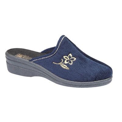 Shoe Tree Helen Women's Mule Slipper - Navy