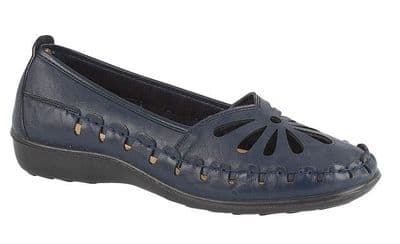 Shoe Tree Palma Women's Lightweight Slip-On Shoe - Navy