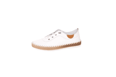 Shoozy Ivy Women's Platform Leather Shoe - White