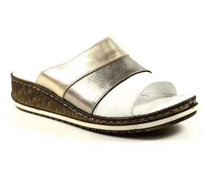Shoozy Mila Women's Mule Sandals - Metallic