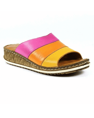 Shoozy Mila Women's Mule Sandals - Yellow Multi