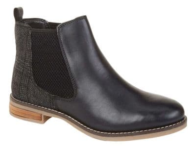 Silver Street London Jenny Women's Smooth Leather Chelsea Boot - Black