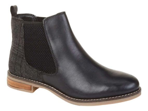 Silver Street London Jenny Women's Smooth Leather Chelsea Boot - Black