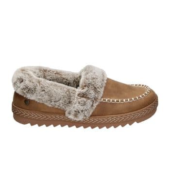 Skechers BOBS: Cozy Kiss - Snug Stitch Women's Slipper - Chestnut
