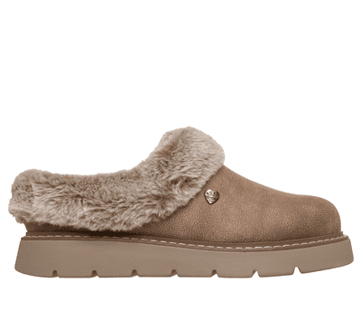 Skechers BOBS Keepsakes Lite Cozy Blend Women's Slipper - Taupe