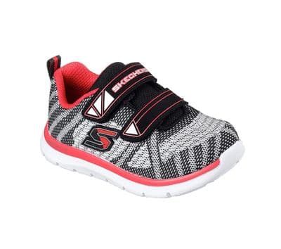 Skechers Boys Comfy Stepz Trainer - Black/Grey/Red